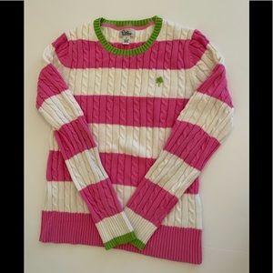 Vintage Lilly Pulitzer Cable Knit Sweater Small